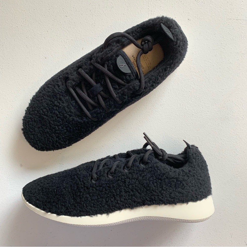Allbirds Men’s Black Wool Runner Fluff Low Top Shoes Size 11 NEW IN BOX